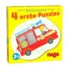 HABA 306182 - Puzzle - 4 Erste Puzzles, Einsatzfahrzeuge, 2-4 Teile