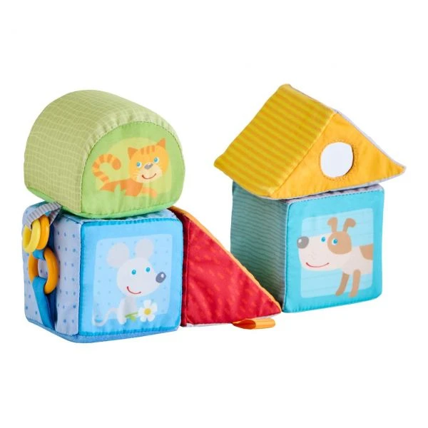 HABA 306688 - Entdeckerwürfel - Tierisch geometrisch HABA 306688 - Entdeckerwürfel - Tierisch Geometrisch -Spielzeug Welten Winkel