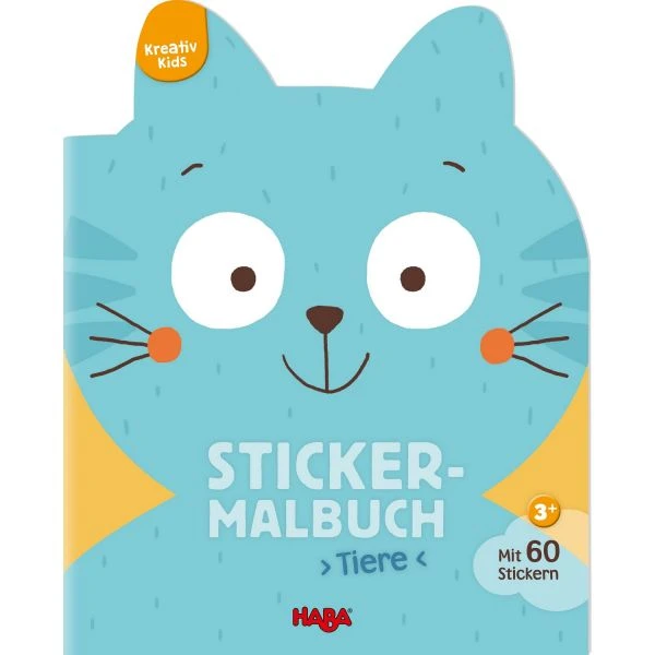 HABA 304435 - Kreativ Kids - Sticker-Malbuch Tiere HABA 304435 - Kreativ Kids - Sticker-Malbuch Tiere -Spielzeug Welten Winkel