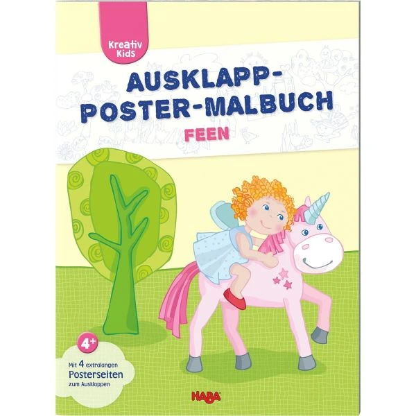 HABA 304456 - Kreativ Kids - Ausklapp-Poster-Malbuch Feen HABA 304456 - Kreativ Kids - Ausklapp-Poster-Malbuch Feen -Spielzeug Welten Winkel